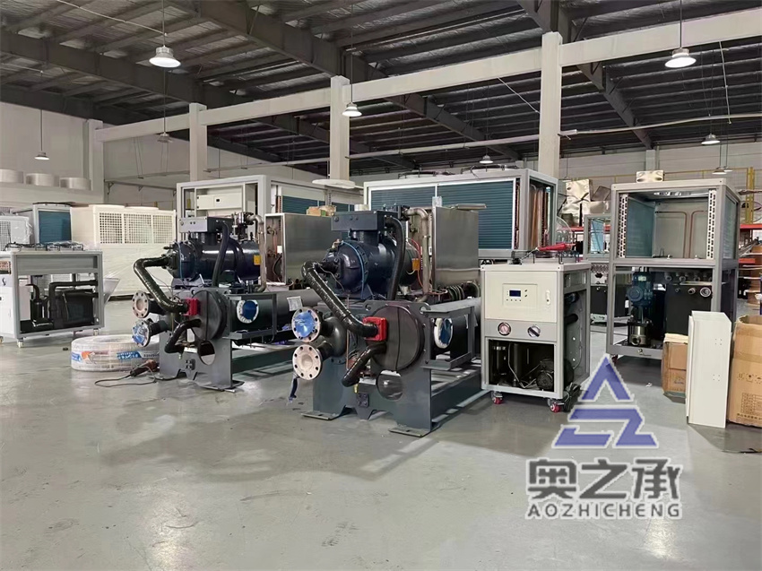 冷水機生產車間一角