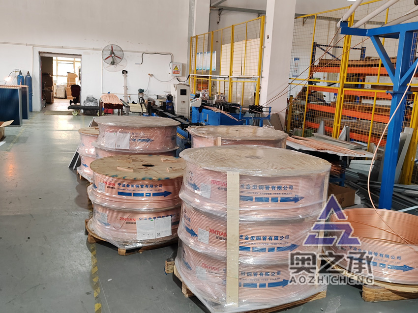 冷水機生產車間一角